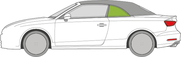 Afbeelding van Zijruit links Audi A3 cabrio 