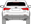 Afbeelding van Achterruit Audi Q3 sportback (DONKERE RUIT) 