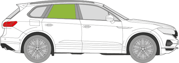 Afbeelding van Zijruit rechts Volkswagen Touareg 