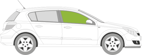 Afbeelding van Zijruit rechts Opel Astra break