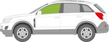 Afbeelding van Zijruit links Opel Antara 