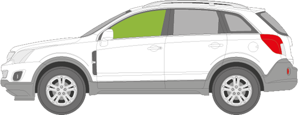 Afbeelding van Zijruit links Opel Antara 