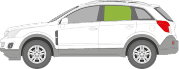 Afbeelding van Zijruit links Opel Antara 