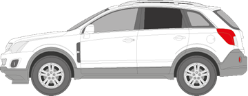 Afbeelding van Zijruit links Opel Antara (DONKERE RUIT)