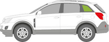 Afbeelding van Zijruit links Opel Antara 