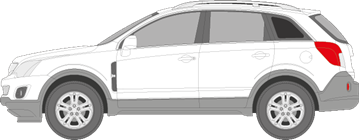 Afbeelding van Zijruit links Opel Antara (DONKERE RUIT)