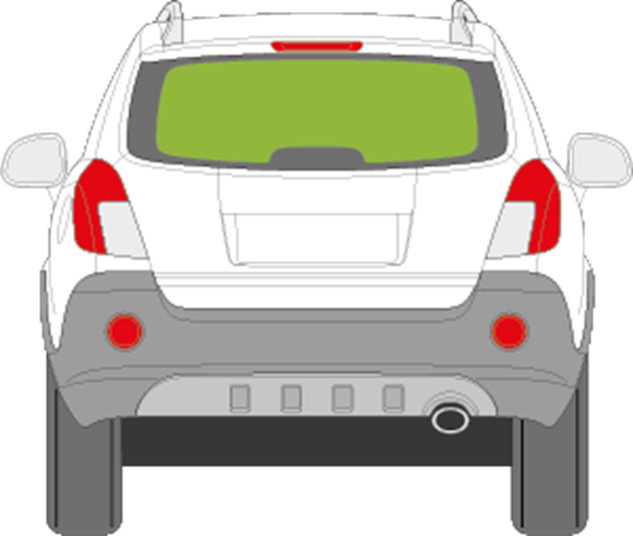 Afbeelding van Achterruit Opel Antara 