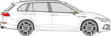 Afbeelding van Zijruit rechts VW Golf Variant 