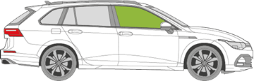 Afbeelding van Zijruit rechts VW Golf Variant 