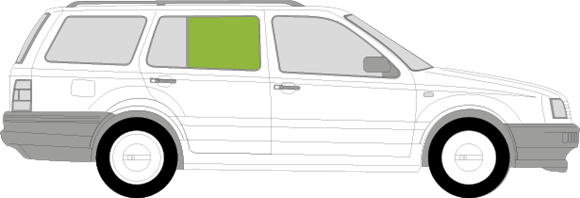 Afbeelding van Zijruit rechts Volkswagen Golf break