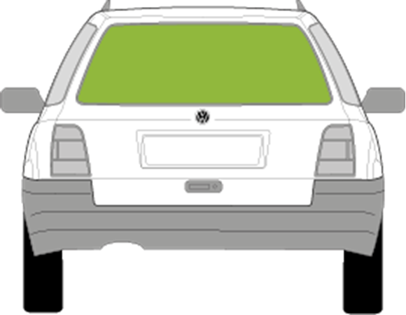 Afbeelding van Achterruit Volkswagen Golf break (DERDE REMLICHT)