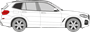 Afbeelding van Zijruit rechts BMW iX3 (DONKERE RUIT)