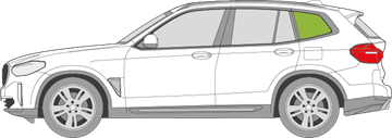 Afbeelding van Zijruit links BMW iX3 