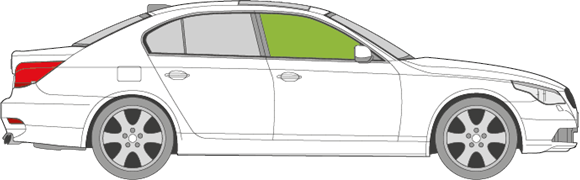 Afbeelding van Zijruit rechts BMW 5-serie sedan