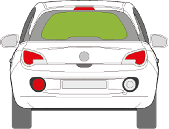 Afbeelding van Achterruit Opel Adam