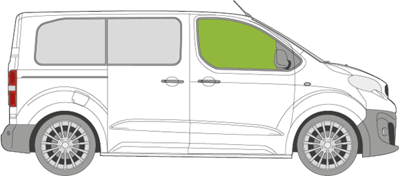 Afbeelding van Zijruit rechts Opel Zafira life 