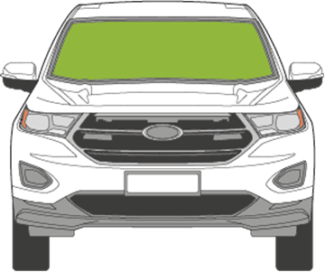 Afbeelding van Voorruit Ford Edge zonneband/sensor/camera