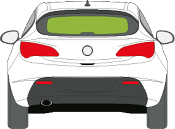 Afbeelding van Achterruit Opel Astra GTC