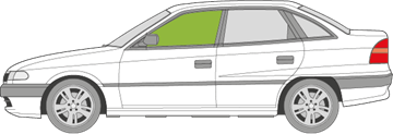 Afbeelding van Zijruit links Opel Astra sedan
