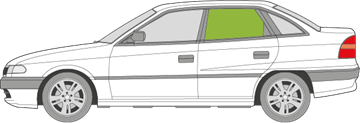 Afbeelding van Zijruit links Opel Astra sedan