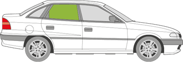 Afbeelding van Zijruit rechts Opel Astra sedan