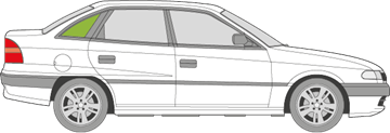 Afbeelding van Zijruit rechts Opel Astra sedan