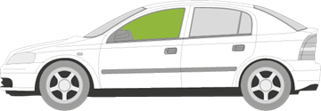 Afbeelding van Zijruit links Opel Astra sedan