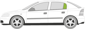 Afbeelding van Zijruit links Opel Astra sedan