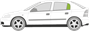 Afbeelding van Zijruit links Opel Astra sedan