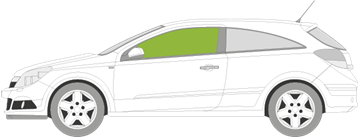 Afbeelding van Zijruit links Opel Astra GTC 