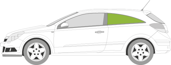 Afbeelding van Zijruit links Opel Astra GTC 