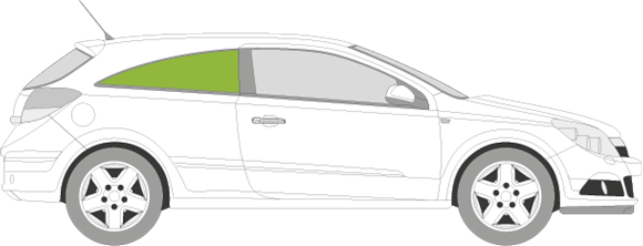 Afbeelding van Zijruit rechts Opel Astra GTC 