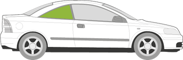 Afbeelding van Zijruit rechts Opel Astra coupé