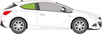 Afbeelding van Zijruit rechts Opel Astra GTC