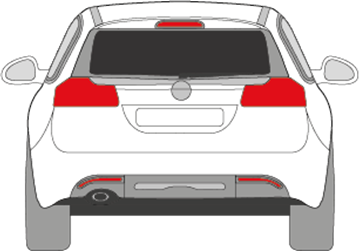 Afbeelding van Achterruit Opel Insignia break (DONKERE RUIT)