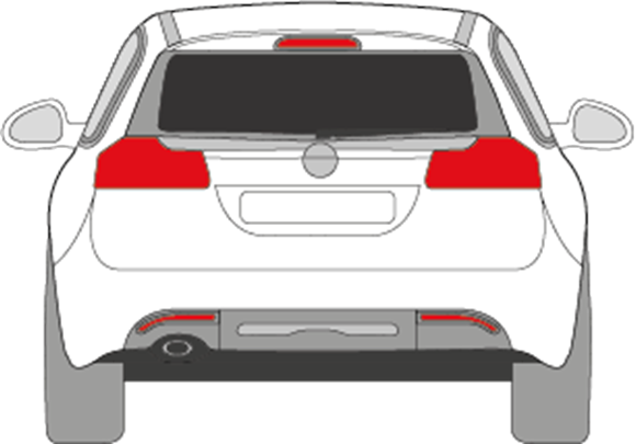 Afbeelding van Achterruit Opel Insignia break (DONKERE RUIT)