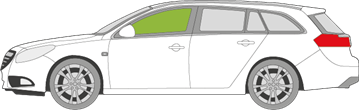 Afbeelding van Zijruit links Opel Insignia break 