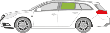 Afbeelding van Zijruit links Opel Insignia break 