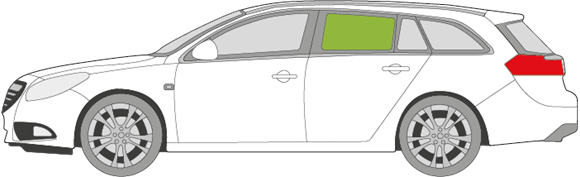 Afbeelding van Zijruit links Opel Insignia break 