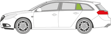 Afbeelding van Zijruit links Opel Insignia break 