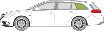 Afbeelding van Zijruit links Opel Insignia break 