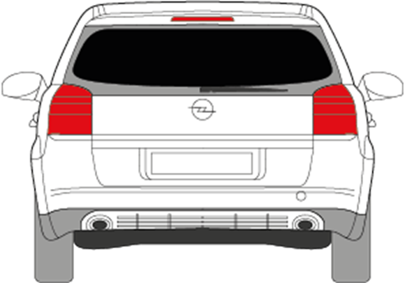 Afbeelding van Achterruit Opel Signum (DONKERE RUIT)