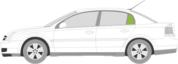 Afbeelding van Zijruit links Opel Vectra sedan