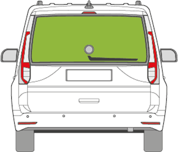 Afbeelding van Achterruit Volkswagen Caddy