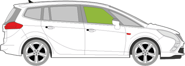 Afbeelding van Zijruit rechts Opel Zafira Tourer