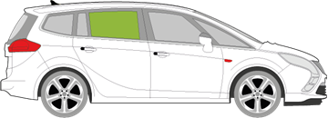 Afbeelding van Zijruit rechts Opel Zafira Tourer 