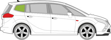 Afbeelding van Zijruit rechts Opel Zafira Tourer 