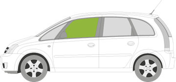 Afbeelding van Zijruit links Opel Meriva 