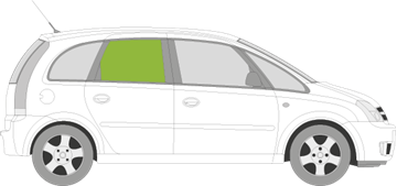 Afbeelding van Zijruit rechts Opel Meriva 