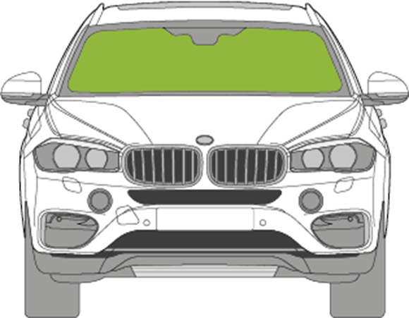 Afbeelding van Voorruit BMW X6 sensor/zonneband